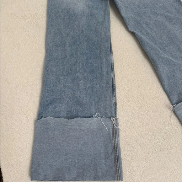 Vibrant MIU Wide  Leg Jeans Size 5 W26 Light Wash Patch Pocket Cropped Denim - Picture 10 of 16